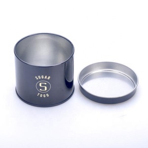 Food grade mini small round cookie biscuit tin box packaging gift tin can container