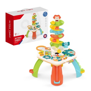 โต๊ะกิจกรรมเด็กแบบลูกบอลกลิ้ง โต๊ะ<span class=keywords><strong>เร</strong></span>ียนรู้ดนตรี โต๊ะออกกำลังกายฝึกทักษะการเคลื่อนไหว โต๊ะเล่นเสริมพัฒนาการประสาทสัมผัส - Product Image 5