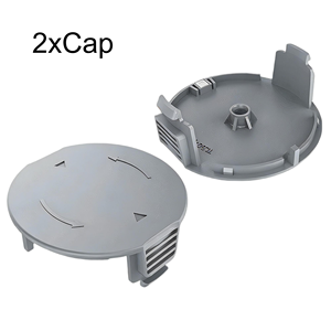 Bobine de coupe-bordures 2 pièces avec capuchon/couvercle 1600A01R5J pour tondeuse Bosch Universal GrassCut 18 Series 18-26 18-260, accessoires de tondeuse 88x32mm 36g - Product Image 1