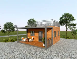 China luxury easy assemble 2 story 3 bedroom modular homes casas prefabricadas prefab houses container