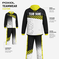 Combinaison d'échauffement de basketball personnalisée à séchage rapide, survêtement à manches longues entièrement zippé, uniforme d'entraînement d'équipe par sublimation, vente en gros