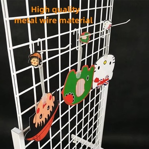 Cửa hàng bán buôn treo điện thoại trường hợp phụ kiện đồ chơi búp bê Móc chìa khóa văn phòng phẩm thẻ móc kim loại dây lưới Rack hiển thị đứng - Product Image 3