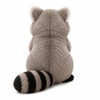 Peluche de raton laveur amusante - Animal en peluche voleur astucieux, compagnon de bureau pétillant et décoration de bureau, cadeau mignon pour enfants et adultes, personnalisable