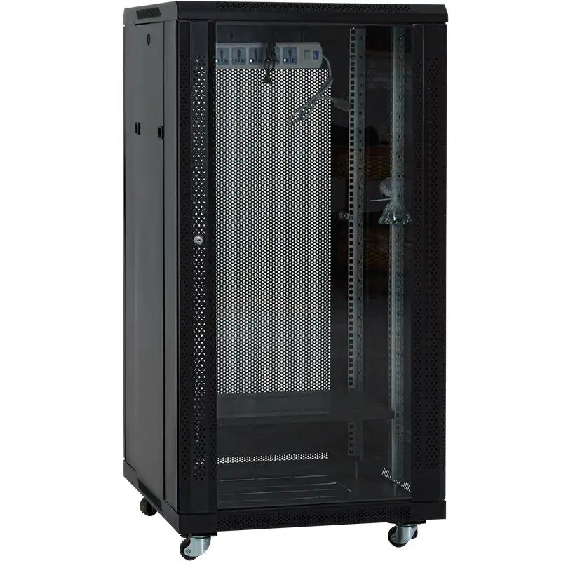 Rack de servidor de rede central de data de 19 polegadas, gabinete de interruptor de servidor de rede interno 18u 20u 22u 24u 27u 32u 36u 42u