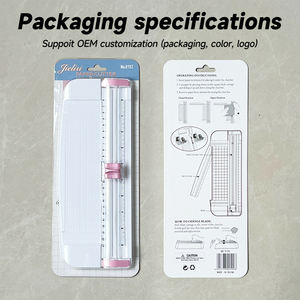 JIELISI Coupe-<span class=keywords><strong>papier</strong></span> A5 de haute qualité pour le bureau Mini coupe-<span class=keywords><strong>papier</strong></span> manuel à glissière avec règle pliante - Product Image 5