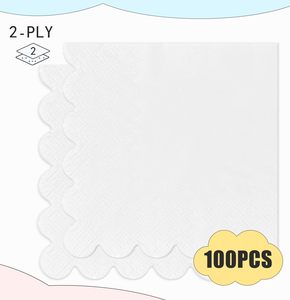 Tovaglioli da Cocktail Bianchi Usa e Getta in Grandi Quantità per Hotel, Logo Personalizzato, Tovaglioli di <span class=keywords><strong>Carta</strong></span> all'Ingrosso per Banchetti - Product Image 2