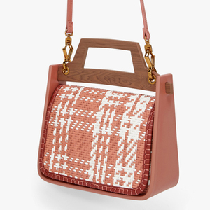 Sacs à main en cuir PU classiques pour femmes, à poignée en <span class=keywords><strong>bois</strong></span> tressée, élégants, très vendus - Product Image 5
