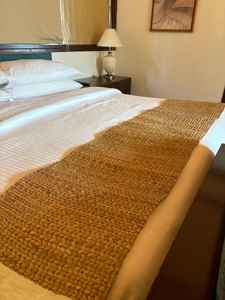 Handmade Water Hyacinth <b>Table</b> <b>Runner</b> Rustic Woven Straw Mat for <b>Dining</b> <b>Table</b> Decor Eco Friendly Natural Fiber Bed <b>Runner</b> - Product Image 3
