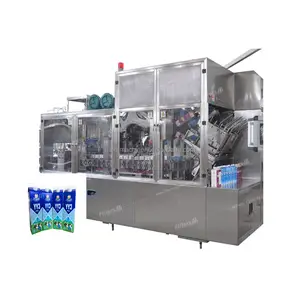 Automatic carton box packing machine juice filling machine