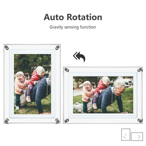 Marco de fotos digital acrílico WiFi de 10 pulgadas 1280*800 pantalla táctil IPS 16GB marco de fotos digital de almacenamiento - Product Image 6