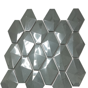 Lámina de Mosaico Metálico Hexagonal Negro de Acero Inoxidable, Anticorrosión, Plateado y Dorado, para Paredes de Hoteles, Baños y Fondos de <span class=keywords><strong>TV</strong></span> - Product Image 4