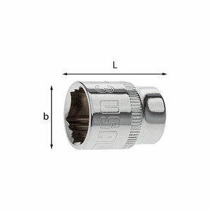 Gamme X-Grip, clés à douille, Usag 235 1/4 X - Product Image 1