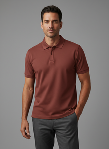 Polo homme 100% coton, manches courtes, polo personnalisé, coupe ajustée, uni, décontracté, fabricant OEM - Product Image 5