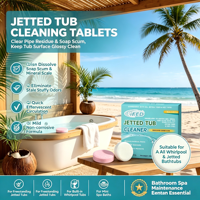 Tablettes nettoyantes puissantes en vrac pour baignoires à jet profond, marque privée