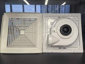 Diffuseur <span class=keywords><strong>d</strong></span>'air de type persienne/<span class=keywords><strong>grille</strong></span> de plafond Ventilateur de ventilation centrifuge à 3 vitesses pour salon - Product Image 2