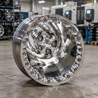 Velg Tempa WELD Delta-1 PS 16x16 Tiga Bagian untuk Balap Drag, Ring 15-22 Inci Double Beadlock untuk Camaro Pro Stock Nova Oldsmobile