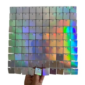 Lấp lánh ánh kim gương vàng sân khấu Bảng điều khiển sequin vàng ánh sáng lung linh tường Backdrop nền trang trí Vàng tấm - Product Image 6