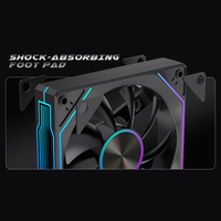 Ventilateur de Refroidissement CPU Lovingcool 2025 Effet Miroir Infini, Ventilateur de Boîtier PC Gaming 120mm RGB ARGB