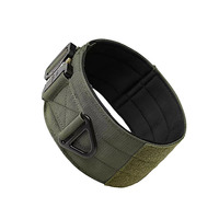 Collier pour chien réglable en nylon de 7 cm de largeur avec boucle en métal, toutes saisons