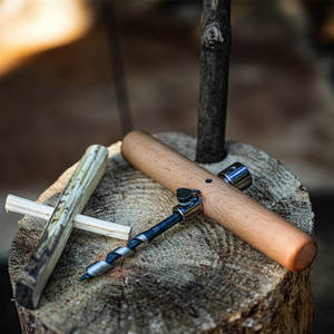 Taladro <span class=keywords><strong>de</strong></span> rodillo <span class=keywords><strong>de</strong></span> soporte <span class=keywords><strong>de</strong></span> perforación <span class=keywords><strong>Manual</strong></span> <span class=keywords><strong>de</strong></span> acero <span class=keywords><strong>de</strong></span> alto carbono para exploración <span class=keywords><strong>de</strong></span> <span class=keywords><strong>la</strong></span> jungla, <span class=keywords><strong>supervivencia</strong></span> <span class=keywords><strong>en</strong></span> el campamento para recorridos <span class=keywords><strong>de</strong></span> escalada al aire libre - Product Image 2