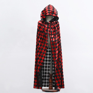 Capa de Bruja Sangrienta de Halloween para Disfraz de Adultos Unisex, Capa con Capucha de Telaraña Gótica, Disfraz de Poliéster para TV y Cine - Product Image 4