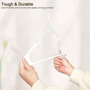 Lindon không trượt Trắng nhựa móc 50 gói với tiết kiệm không gian thiết kế mỏng - Product Image 3