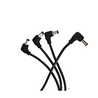 Kabel Ekstensi Daya DC 90 Derajat 5.5x2.1mm DC5521 Jack Male ke Male untuk Audio TV Kamera