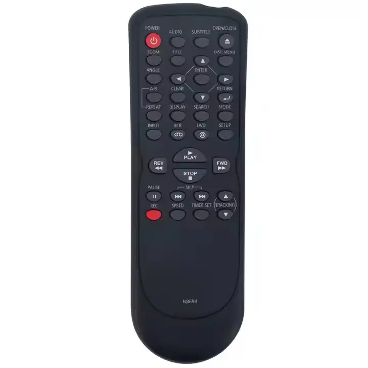 Remote Control pengganti NB694 untuk SANYO FUNAI DVD VCR pemutar Combo NB694 NB694UH DV220FX5 FWDV225F