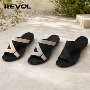 Sandali da trekking da <span class=keywords><strong>donna</strong></span> <span class=keywords><strong>con</strong></span> cinturini regolabili e supporto plantare, comodi sandali sportivi ortopedici, scarpe da passeggio <span class=keywords><strong>con</strong></span> cinturini, ciabatte in EVA - Product Image 5