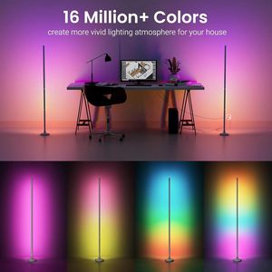 Smart <b>RGB</b> LED Floor Lamp App Remote <b>Control</b> Music Sync 16 Million DIY Colors Wedge Base-Modern Design for - Product Image 2