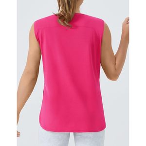 Camiseta sin mangas para mujer, holgada, de algodón, transpirable, para correr - Product Image 5