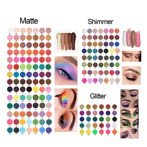 Palette de fards à paupières gothiques en gros, marque privée, fard à paupières noir <span class=keywords><strong>gothique</strong></span> à paillettes - Product Image 4