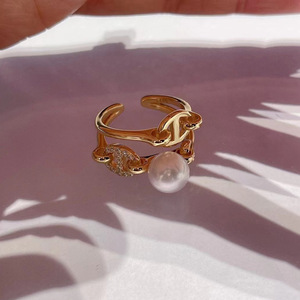 Anneau en argent S925, accessoire DIY, support vide avec perles rondes de 8-10 mm, support à bijoux en lotus, modèle 10015 - Product Image 2