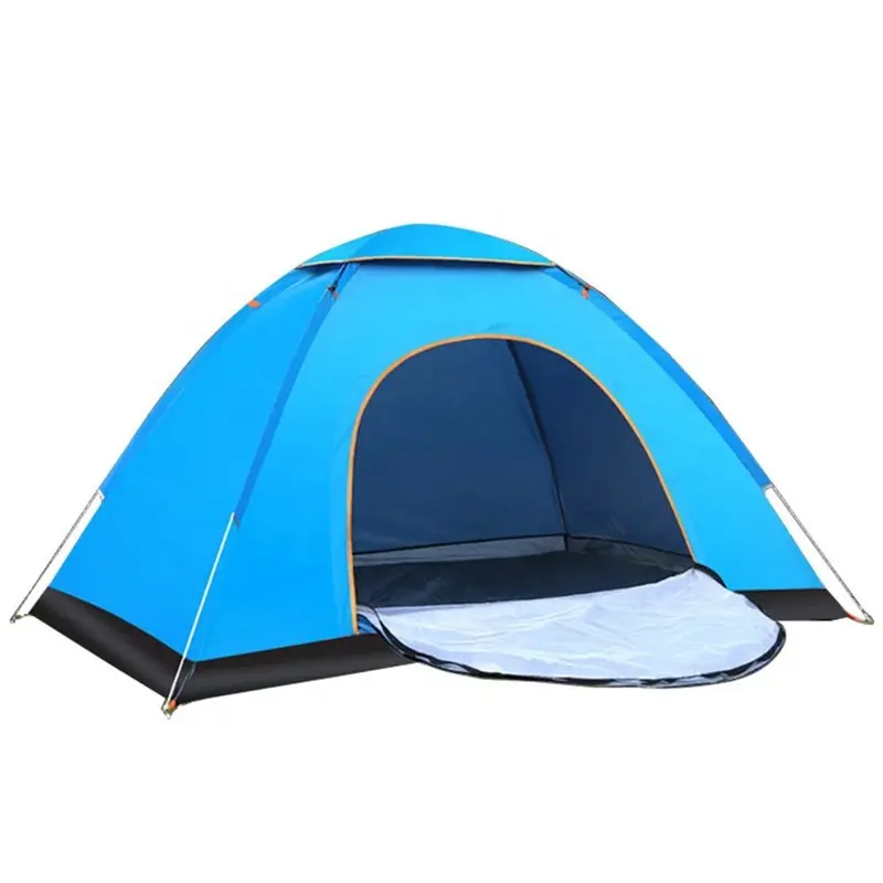 Barraca de acampamento ao ar livre totalmente automática de abertura rápida para 2 pessoas barraca de protetor solar duplo individual