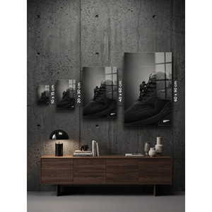 Stampa artistica da parete in metallo con finitura in vetro "The Climb of Mastery" - Product Image 1