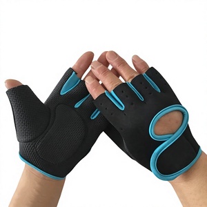 Gants de musculation noirs haut de gamme pour hommes, demi-doigts, respirants, antidérapants, pour la gym et l'entraînement de musculation - Product Image 6