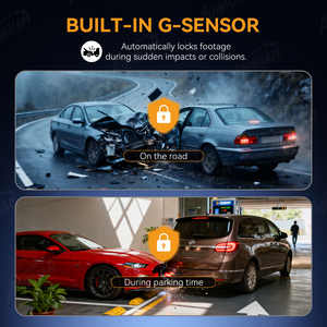 Видеорегистратор ADINKAM с двумя камерами (передняя/задняя), 4K, 5G Wi-Fi, <span class=keywords><strong>GPS</strong></span>-трекинг, супер ночное видение, встроенный G-сенсор, 2 камеры, циклическая запись, простота использования - Product Image 4
