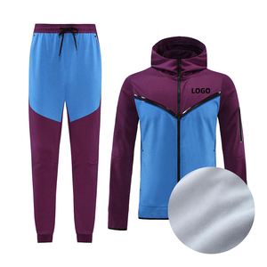 Customized 100 Cotton Baggy <b>Fleece</b> Oversized Hoodie Jogger Set Men 2-Piece Sweatsuit Winter High Quality Blank - Product Image 6