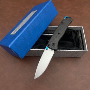 Cuchillo Plegable con Mango de Fibra de Carbono, Hoja de Damasco, Cuchillo Táctico de Supervivencia para Camping BM533 - Product Image 3