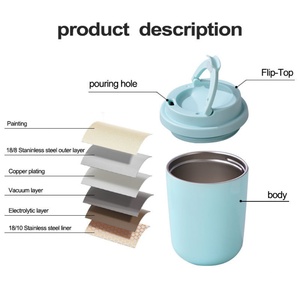 Portable Stainless Steel Coffee Tumbler <b>Insulated</b> Travel <b>Mug</b> for Camping Reusable and Spill-Proof for Parties - Product Image 5