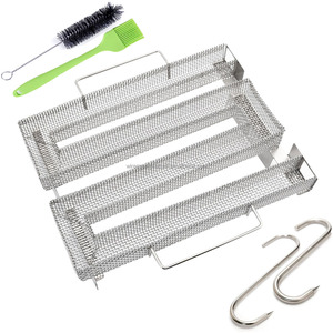 Vente chaude 19-23cm En Acier Inoxydable Générateur De Fumée Froide Mini Barbecue Fumeur De Charbon De Bois Accessoire De Fumage <span class=keywords><strong>Froid</strong></span> - Product Image 1