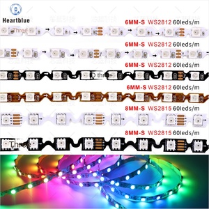 Tira de <span class=keywords><strong>LED</strong></span> Flexible de Neón WS2812B Tipo S, Color Mágico 5050, 6 mm de Ancho, Barra de Luz Desplazable a Todo Color, 5V 12V IP20 - Product Image 5