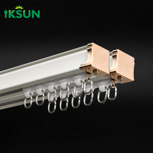 Iksun ราวม่านอลูมิเนียมสำหรับงานหนักอุปกรณ์เสริมติดผนังรางผ้าม่านโรงพยาบาลรางเลื่อนม่านอลูมิเนียมรางผ้าม่านติดเพดาน - Product Image 4