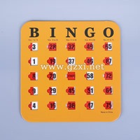 Huaxi Sports & Entertainment – Lot de 5 cartes de bingo réutilisables pour machine à bingo, jeu de loterie, papier artisanal pour carnaval, taille S