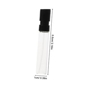 Mini Travel Perfume Atomizer 1ml 1.5ml 2ml 2.5ml Glass Perfume Sample Vials Bottle Oil Perfume Tester <b>Screen</b> Printing <b>Reed</b> - Product Image 2