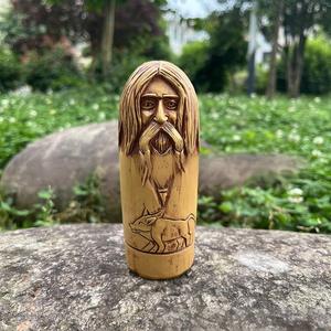 Vichinghi nordici ornamenti in resina WJB34 altare statua giardino esterno decorazione per la casa imitazione norvegese mitico legno artigianato