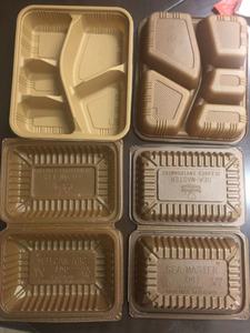 Macchina per la termoformatura di farina di lolla di riso con amido di mais biodegradabile - Product Image 2