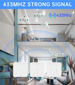 Không dây điều khiển từ xa chuyển đổi cho 3 đèn riêng biệt-3 gang 3 cách EU tiêu chuẩn, bao gồm 3 Stick-on điều khiển từ xa, ăng ten nội bộ - Product Image 6