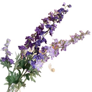 Piccola rondine a 3 forcelle fiori artificiali Delphinium a fila alta matrimonio floreale per soggiorno di casa san valentino - Product Image 5