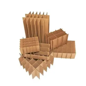 Boîte en carton personnalisé, inserts diviseurs pour vin bière diy gobelet bouteille en verre fruits légumes œufs boîte support intérieur <span class=keywords><strong>rem</strong></span> - Product Image 1
